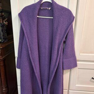 Soft Surroundings Long Line Open Front Cardigan Women - Wool Mohair Acrylic